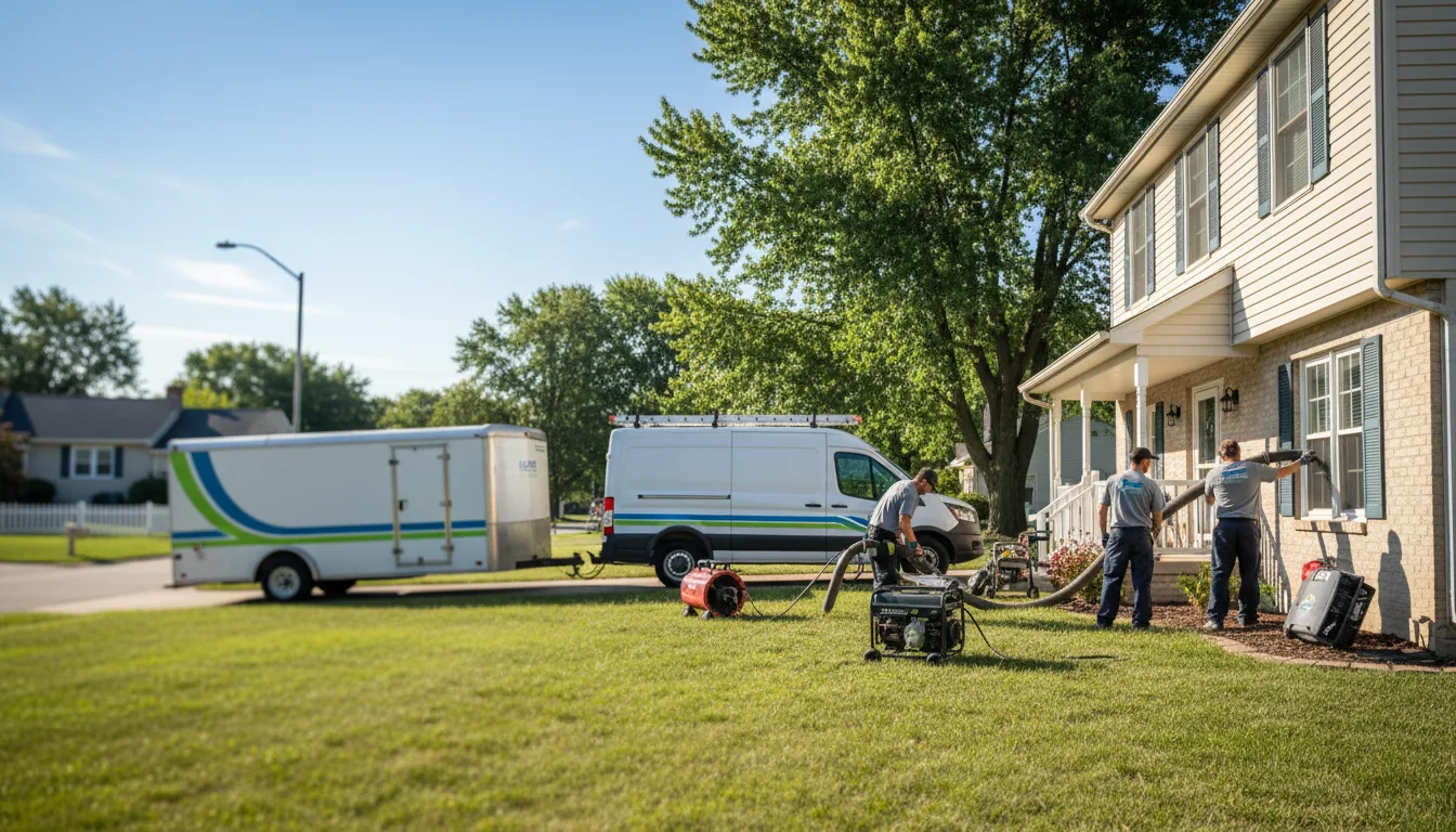 Flooded Basement Restoration And Cleanup With Repair in Tilton, IL near me